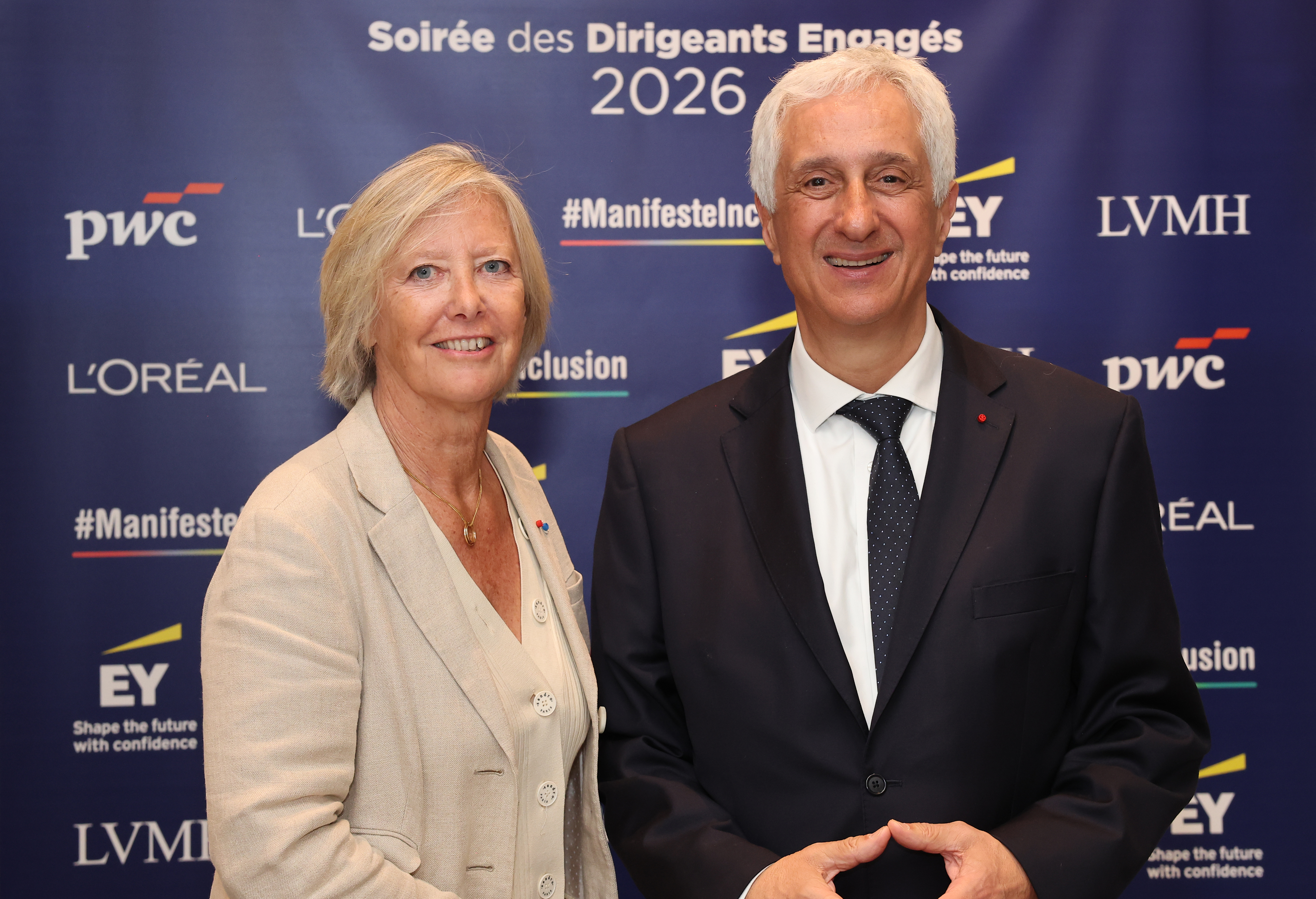 Sophie Cluzel et Stéphane Layani, co-présidents du Manifeste Inclusion
