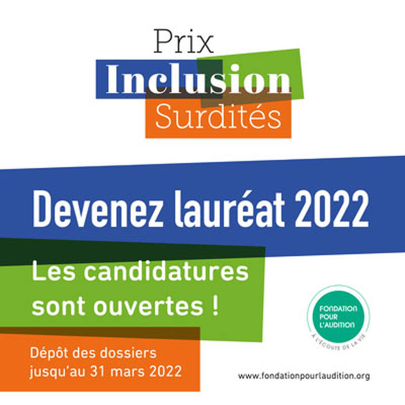 Illustration de Appel &agrave; candidature aux Prix Inclusion Surdit&eacute;s 2022